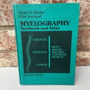 Myelography Textbook and Atlas Ingar O Skalpe 1978 Vintage Hardcover 8251806895